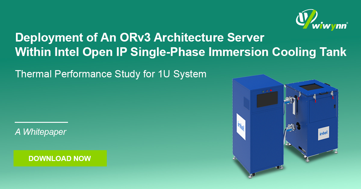 White Paper: Deployment of an ORv3 Architecture Server Within Intel Open IP Single-Phase Immersion Cooling Tank