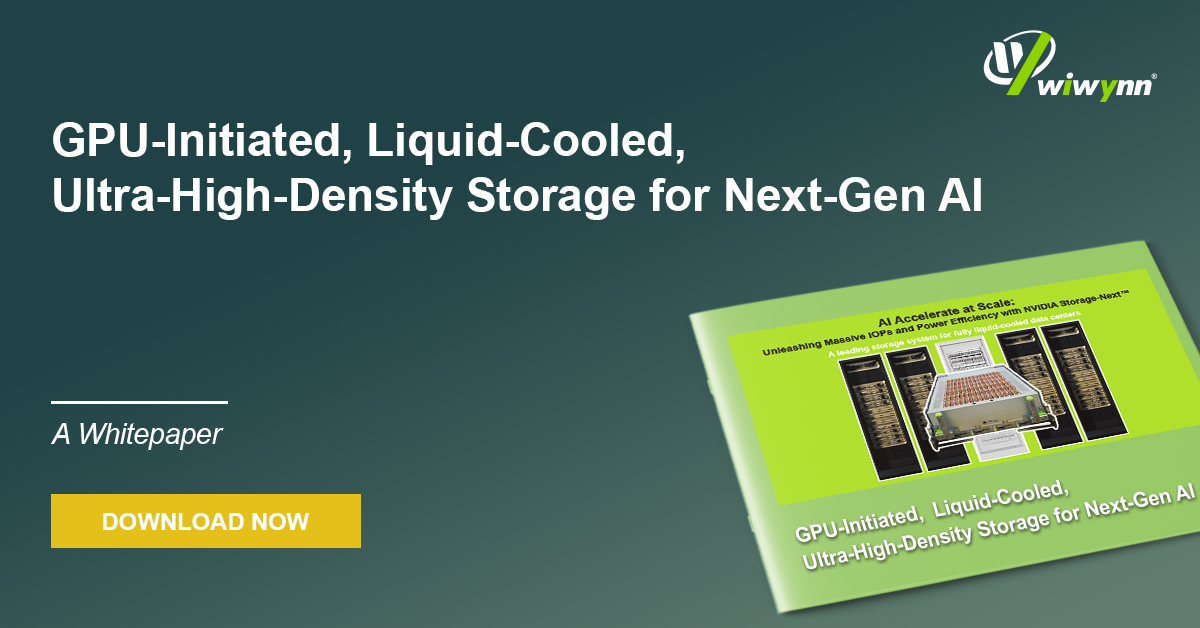 White Paper: GPU-Initiated, Liquid-Cooled, Ultra-High-Density Storage for Next-Gen AI
